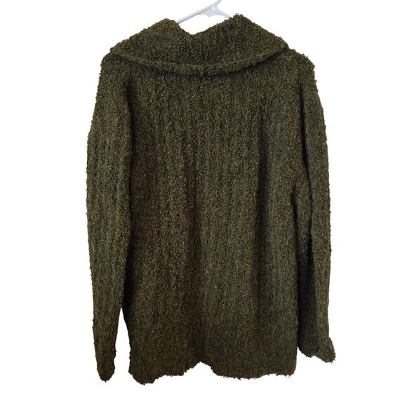 Tabask Womens Alpaca Wool Blend Cardigan Sweater Size Medium Green - Picture 2 of 4